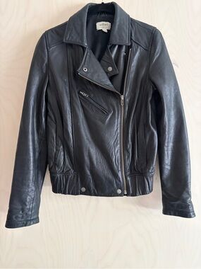 Wilfred Leather Motorcycle Jacket XS
